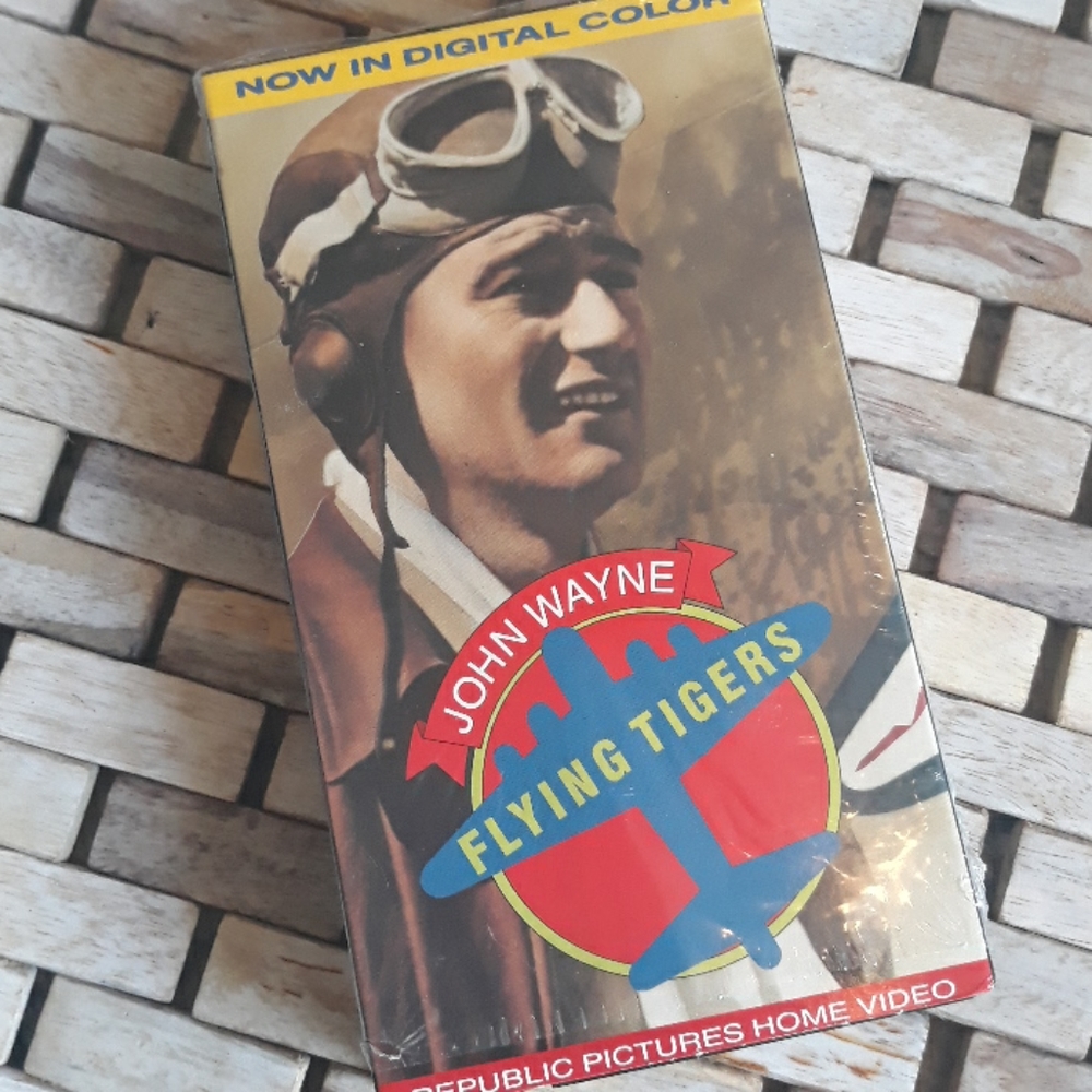John Wayne vintage Flying Tigers VHS
